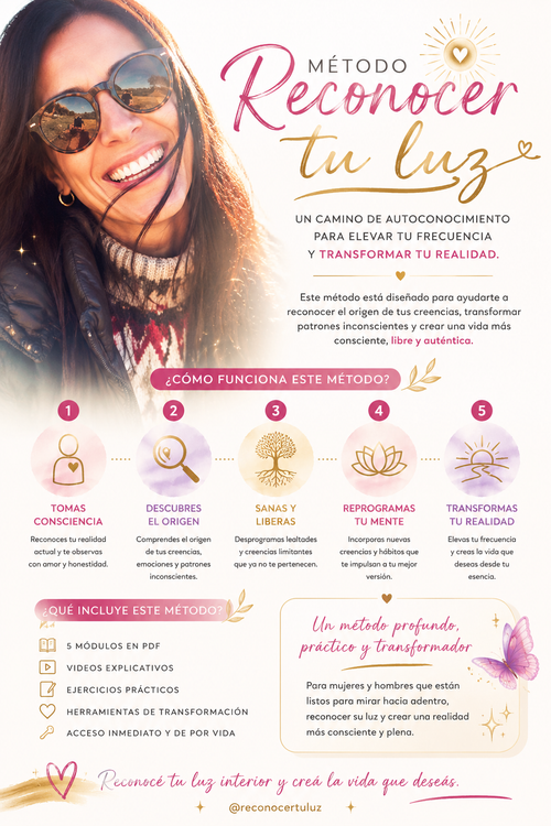 Taller Autogestivo Reconocer Tu Luz ☀️Transforma tú Realidad💛