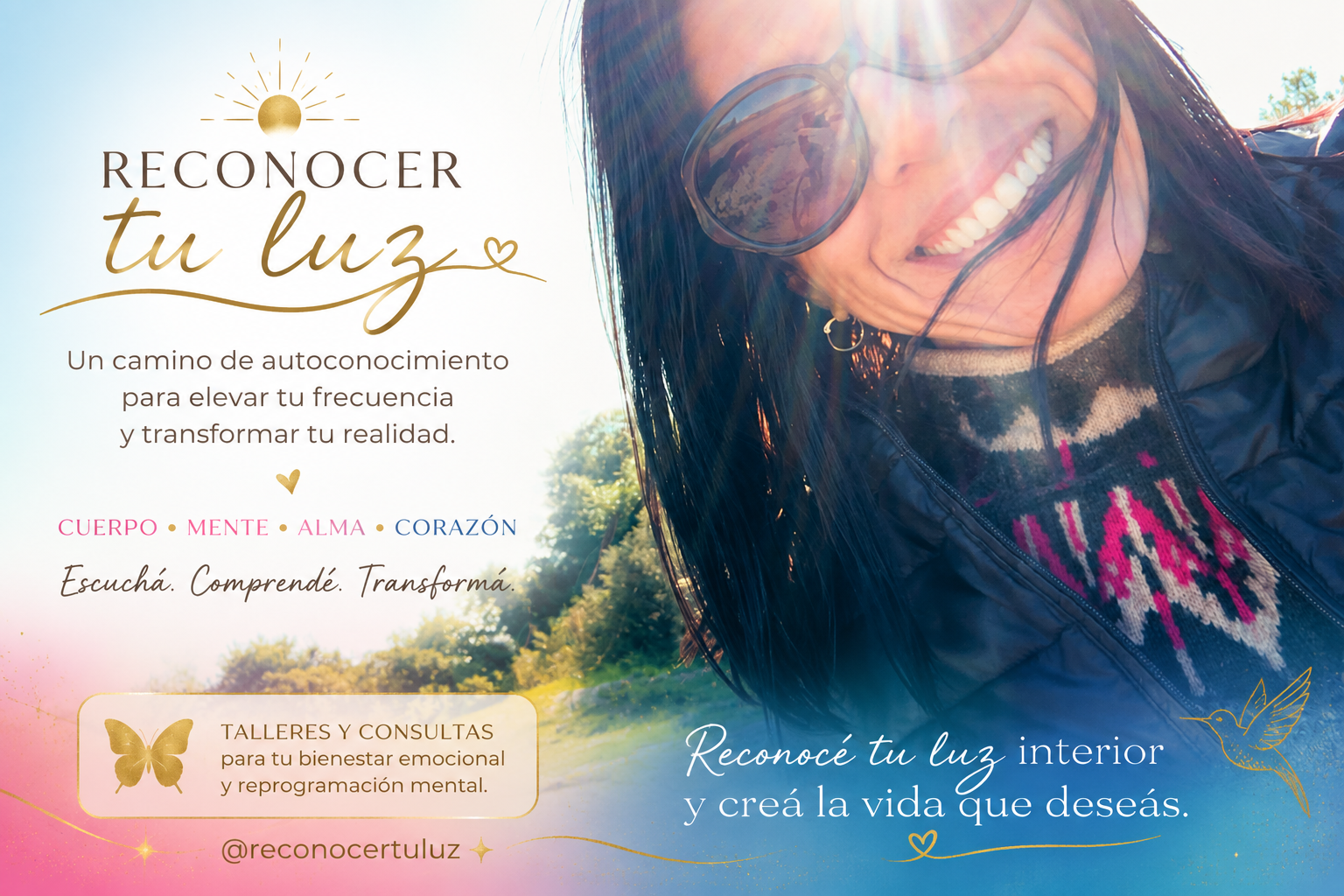 Taller Autogestivo Reconocer Tu Luz ☀️Transforma tú Realidad💛